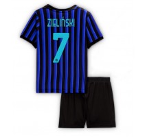 Inter Milan Piotr Zielinski #7 Koszulka Podstawowa dzieci 2025-26 Krótki Rękaw (+ krótkie spodenki)